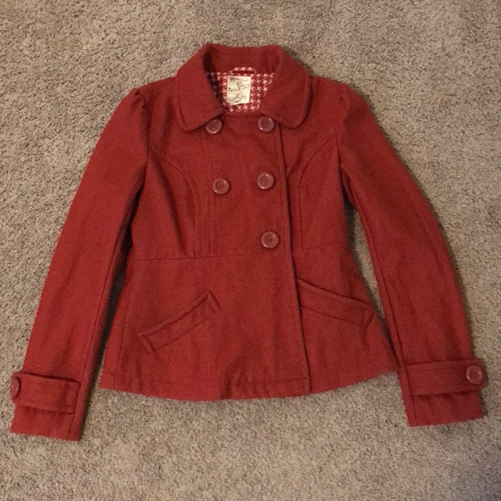 Tulle wool coat